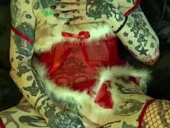 Milf on Shelf Enjoys Christmas Solo Time