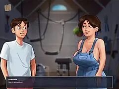 erotic brunette gets wild in this summertime saga anime hentai cartoon episode 168