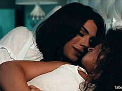 beautiful shemale takes female in steamy action