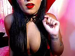 Vampire toy makes you cum through ass in halloween joi