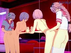 i watch mash kyrielight and astolfo intense sex in fate grand order hentai