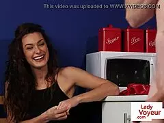 Cute Babe Spreads Legs for Jerk Off Instructions!