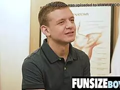 Monstercock Stretches Petite 18+ Boy's Tight Ass!