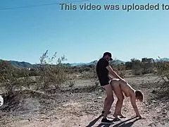 wild sex right on the desert roadside, damn that’s bold!