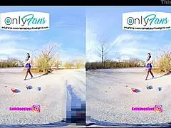 vr 3d foot girl teases with nylons and high heels