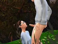 Simxstory - Forbidden Passion - Episode 3. Teen Blowjob And Cumshot In Hentai.