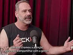 In this casual party scene, Brazilian lovers dive into blindfolded orgy with fisting and spitting