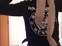 With Stockings on My Face I Have a Very Pig Face and Nose