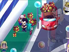 That Dragon Ball Kame Paradise 2 hentai starts with monster master fucking big tits milf in costumes.