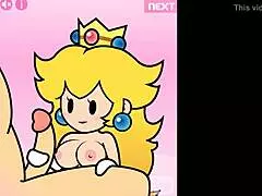 Peachypop34 Brings Paper Peach to Life with a Naughty Handjob Animation