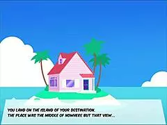 She asks, 'Play this Android 18 blowjob parody game?'