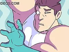 Powertrip cartoon featuring intense clothes ripped scenes