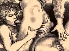 Vintage erotic illustration evokes deep emotions