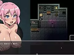 cute naked fairy stuck in prison key hole in lost lagoon harem hentai game ep 1 😍