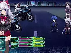 in this hentai game, you play as school police in costumes