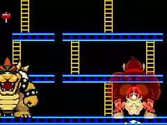 Mugenr-18 Deux - Bowser Koopa And Donkey Kong Battle Mario