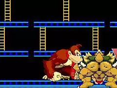 Mugenr-18 Deux - Bowser Koopa And Donkey Kong Battle Mario