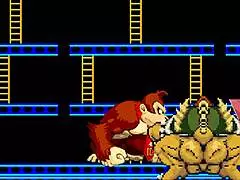 Mugenr-18 Deux - Bowser Koopa And Donkey Kong Battle Mario