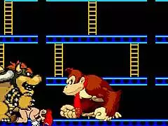 Mugenr-18 Deux - Bowser Koopa And Donkey Kong Battle Mario