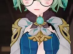 Anime Hentai Cock Fills Pussy with Hot Creampie