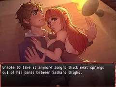 harem game ep 13 with best thighjob