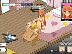 why does this hentai game show handyman legend with cheating big boobs wife in full gameplay part 2?