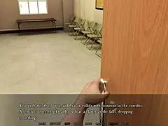 Beautiful blonde babe wants to fuck in this game scene