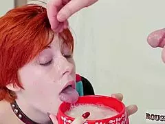 Règle anti-tabac mène à BDSM bondage domination fétichisme bouffe et éjac hardcore