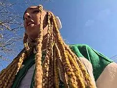 ebony luna black spots me on street and takes me home to screw