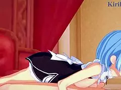 Hey, rem and ram team up with subaru natsuki for some wild hentai action in re zero