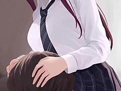 可愛いアニメキャラクターとの激しいヘンタイアクション