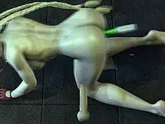 cammy gets penetrated in all three holes - 3d porn