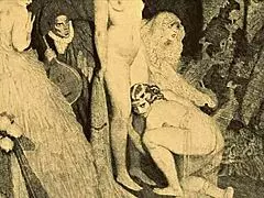 Classic vintage drawings spark that old-school erotic vibe!