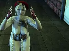 cammy gets penetrated in all three holes - 3d porn