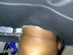 Big Booty Midget Sneaks In for Wild Ebony Action with BBC