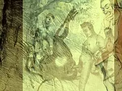 Vintage erotic drawings from retro anime and hentai collections