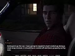 Race of Life Episode 8 features detailed mutual masturbation scenes with big tits in hentai anime game