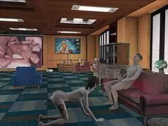 in fallout 4, i saw her suck cock while vibrator buzzed in her ass, so hot