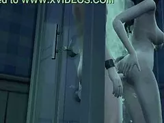 stepmom asks son to rub her back in 3d animation