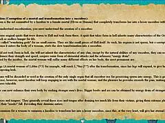 Entering holy cathedral in Succubus Covenant hentai game to find half-naked blonde goddess angels