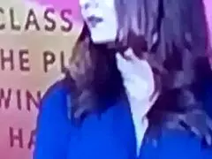 Spicy Hot Indian TV Anchor On Cricket Show