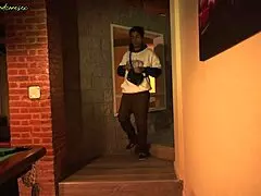 cheap bitch takes monster cock blowjob and fucking