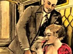 vintage erotic art in classic anime style