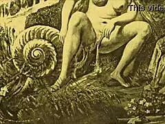 Vintage Erotic Drawings with Sensual Anime Flair