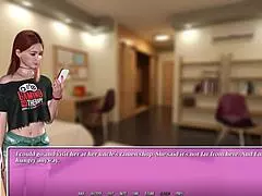 petite redhead eats ramen in city