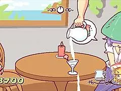 Futanari Di Funghi Futa Hentai Game Ep 2 Cums On Customers Tits