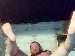 damn, watch this rough policeman's anal get slammed with vodka bottle!