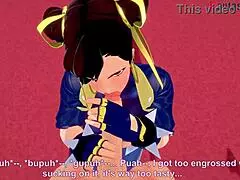 Chun-Li Blowjob and Fucking in Street Fighter Fantasy