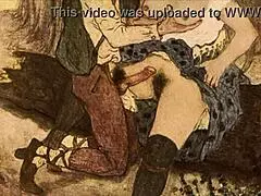 Uh, vintage erotiske tegninger fra gamle dager