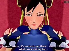 Chun-Li Blowjob and Fucking in Street Fighter Fantasy